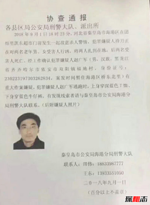 秦皇島9月1日殺人案真相,兇手為什么要殺人?(附資料)