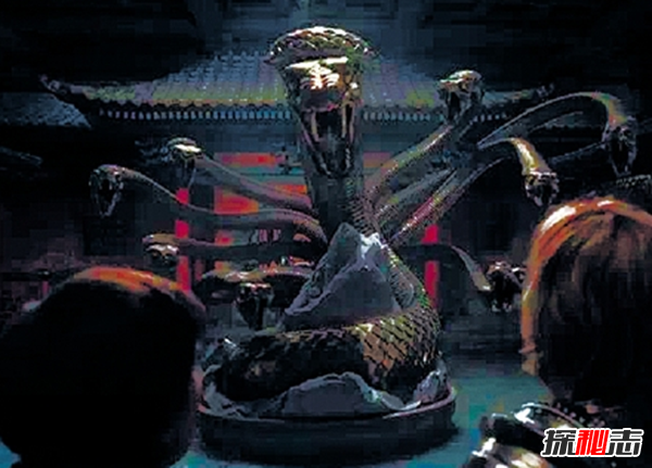 上古神話(huà)兇神相柳圖片,九嬰和相柳是同一物種?(九頭蛇身)