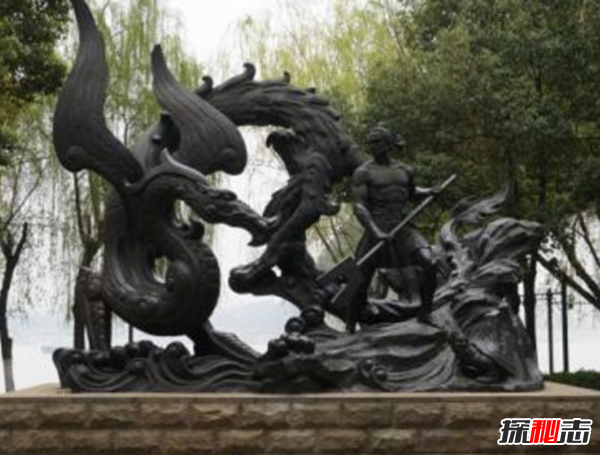 上古神話(huà)兇神相柳圖片,九嬰和相柳是同一物種?(九頭蛇身)