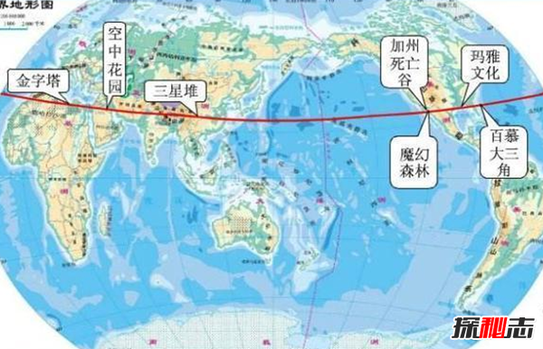 神秘北緯30°緯線(xiàn)之謎,緯線(xiàn)附近奇景繁多詭異頻發(fā)(貫穿四大古國)